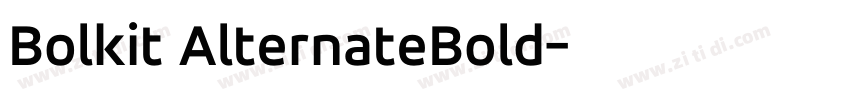 Bolkit AlternateBold字体转换
